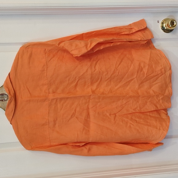 H&M Linen Creamscicle Blouse - Picture 4 of 10